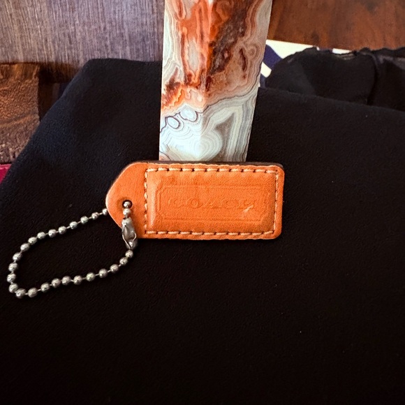 Coach Handbags - COACH Leather Hangtag